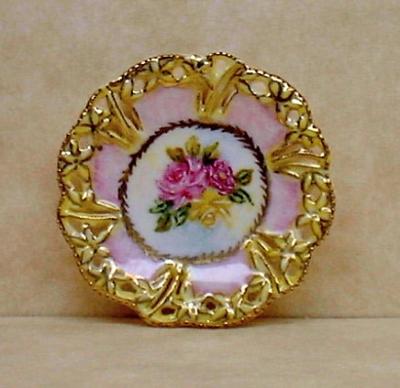 R.S. Prussia Pierced Plate - Roses