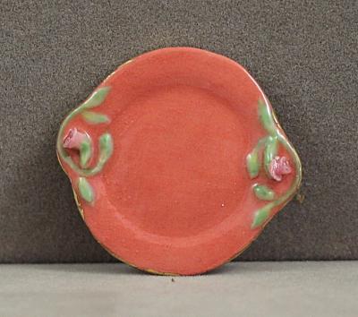 Plate with Sculpted roses