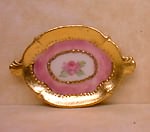 Small Oval Tray With Roses And Lust