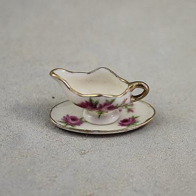 Gravy boat with underplate-American Beauty