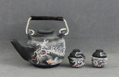 Japanese Teapot - Moriage Dragon