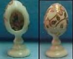 Fabrege Egg W/ Porc Flowers Inside