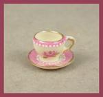 Cup & Saucer - Victorian Rose Pastel