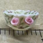 Round Bowl - sculpted roses