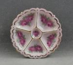 Roses - 5 Sectioned Dish w/gold trim