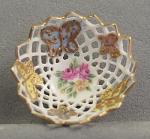  Pierced Bowl With Roses and Butterflies