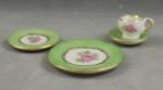 4pc Place Setting - Roses with Green Border