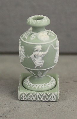 Fancy Wedgwood Jasperware style vase 